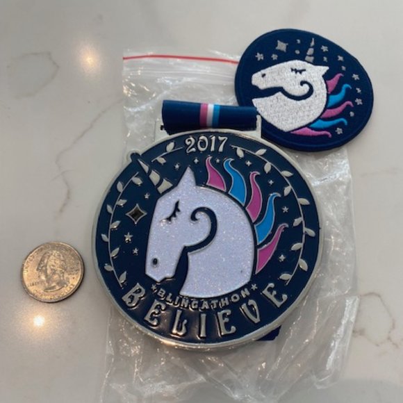 Blingathon Virtual running medal - Believe - Picture 1 of 1